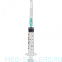 Шприц 5мл KD-JECT II, 2х - компонентный, с иглой р-р 21G 0,8 х 40