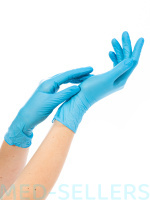 Перчатки нитриловые, NitriMAX, голубые, 3.0 гр, XS (50 пар) (Малайзия)