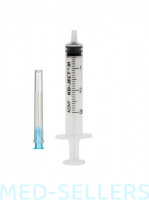 Шприц KD-JECT III 2мл, 3х - компонентный, с иглой р-р 23G 0,6 х 30