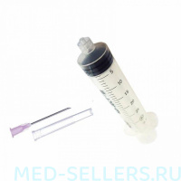 Шприц 30мл LUER LOCK KD-JECT III, 3х - компонентный, с иглой р-р 1,2 х 40