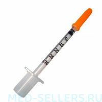 Шприц 0,3мл инсулиновый, U-100, с иинтегрированной иглой 30G (0,3 х 8 мм) BD Micro-Fine