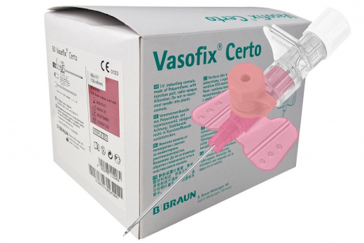 kateter_vnutrivennyy_perifericheskiy_b_braun_vasofix_certo_s_dopolnitelnym_portom_20g_1_1x25_mm - фото товара